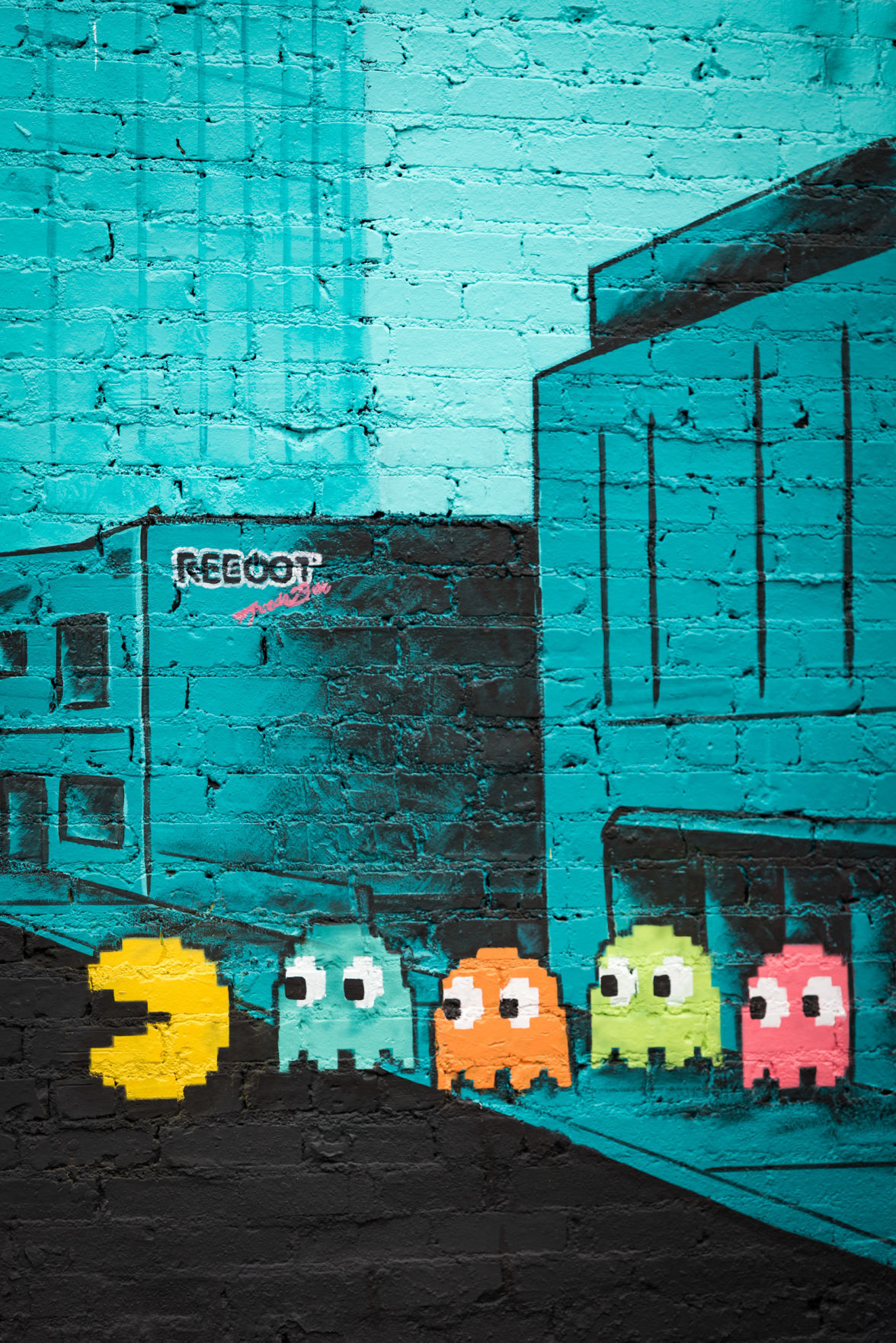 Reboot Arcade Bar Mural